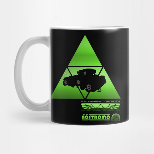 Alien Nostromo spaceship green by udezigns